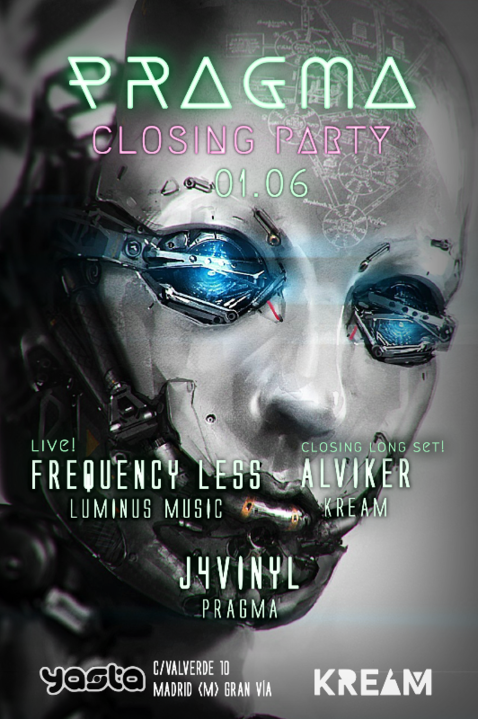 Party Flyer PRAGMA Closing Party 1 Jun '19, 23:00