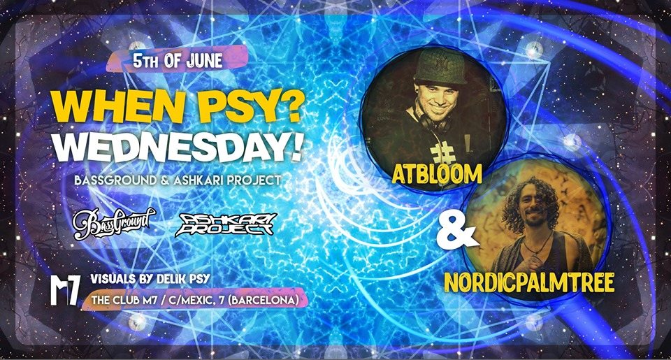 Party Flyer When Psy? W! - Atbloom & NordicPalmTree 5 Jun '19, 23:30