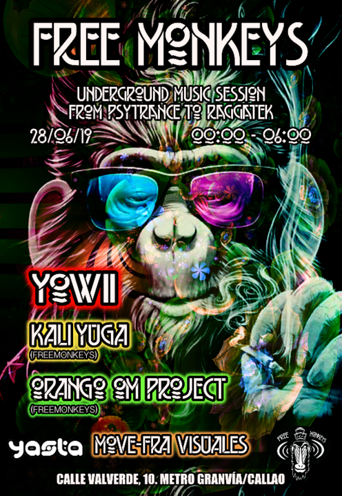 Party Flyer Underground Music Session: from Psytrance to Raggatek 28 Jun '19, 23:30