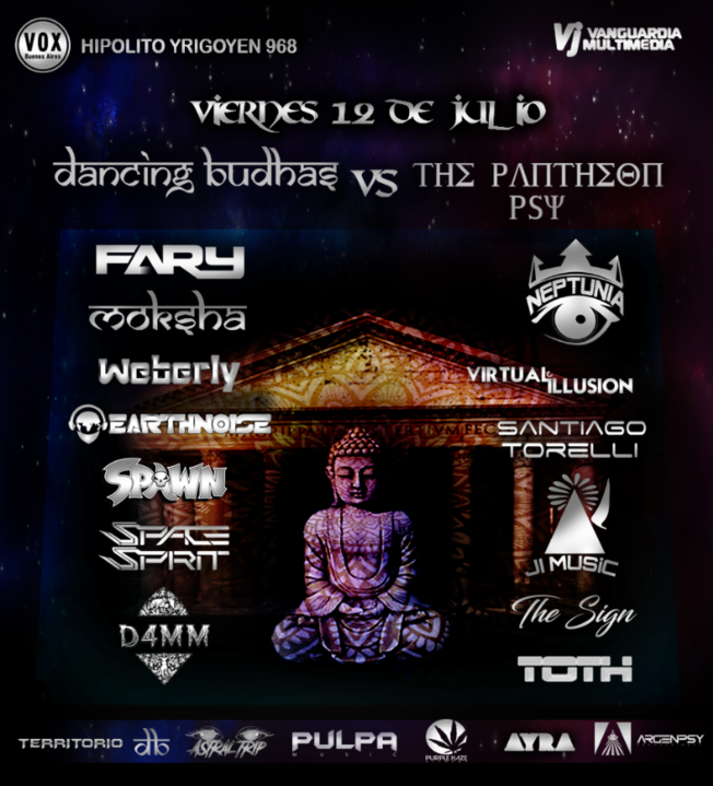 Dancing Budhas & The Pantheon Psy · 12 Jul 19, 23:30