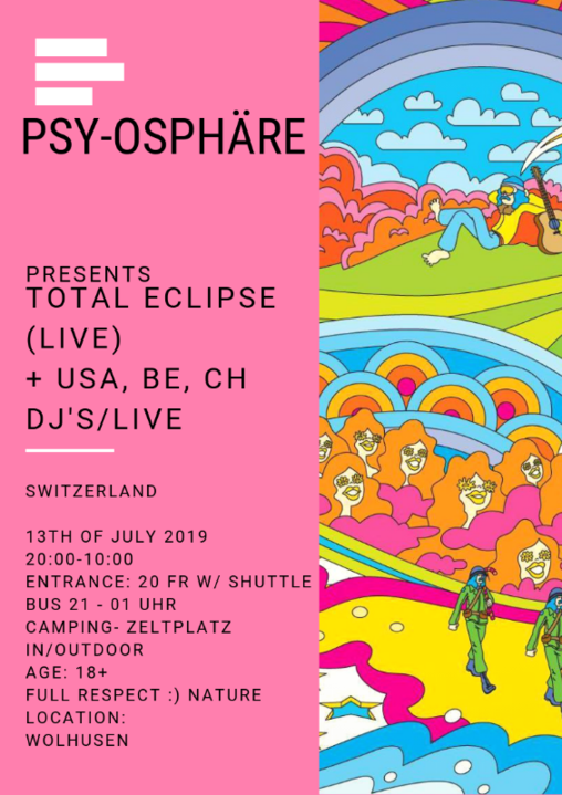 Party Flyer Psy-Ospähre OldShool PsyTrance 13 Jul '19, 20:30