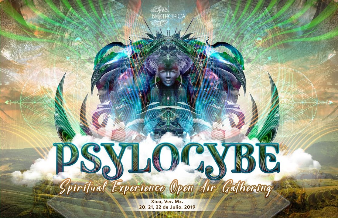 Party Flyer Psylocybe 2019 - Spiritual Experience Open Air Gathering 20 Jul '19, 18:00