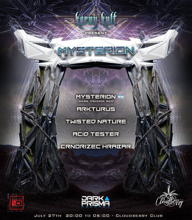 Karny Kult Presents : Mysterion & Will O Wisp (Dark Prisma Records) · 27 Jul '19, 19:00