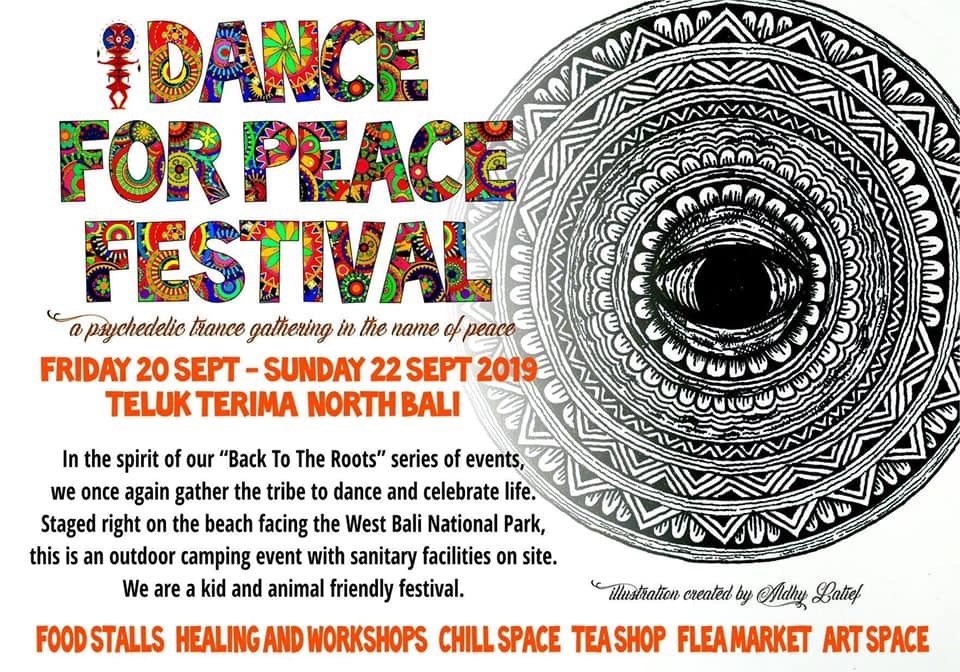 Party Flyer Dance For Peace - Warmup! 2 Aug '19, 17:00