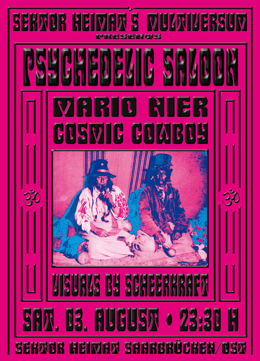 Psychedelic Saloon @ Sektor Heimat · 3 Aug 19, 23:30