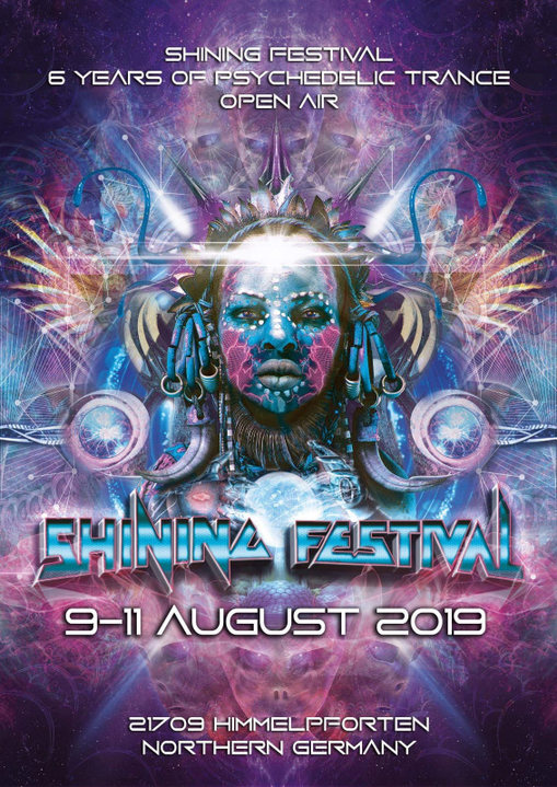 Party Flyer Shining Festival 2019 9 Aug '19, 14:00