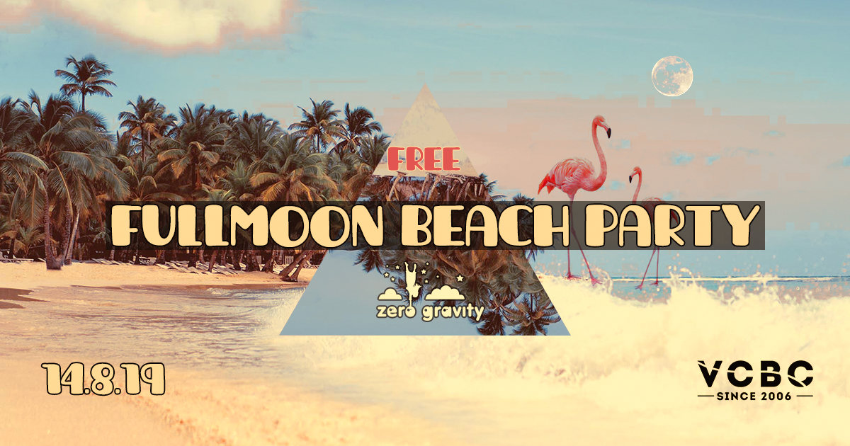 Free Fullmoon Beach Party · 14 Aug '19, 17:00