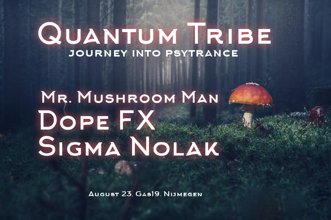 Party Flyer Quantum Tribe (journey into psytrance) 23 Aug '19, 23:00