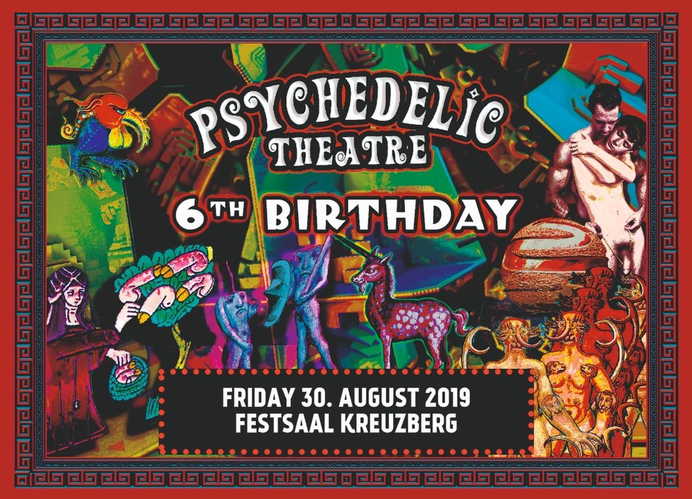 Party Flyer 6 years Psychedelic Theatre 30 Aug '19, 23:00