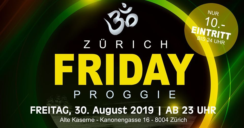 Party Flyer FRIDAY PROGGIE 30 Aug '19, 23:00