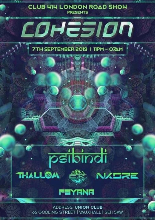 The Club 414 Road Show Presents (Cohesion) · 7 Sep '19, 23:00