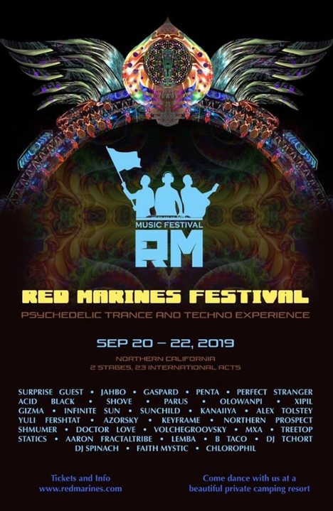 Party Flyer Red Marines 20 Sep '19, 20:00