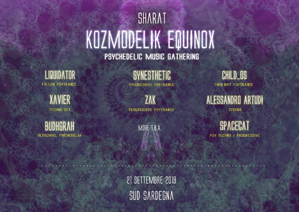 SHARAT - A Kozmodelik EquinoX · 21 Sep 19, 19:00