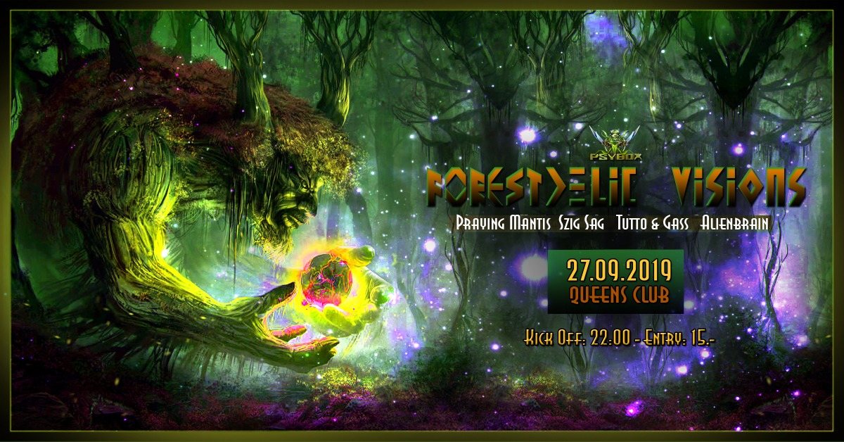 Party Flyer Psybox - Forestdelic Visions 27 Sep '19, 22:00