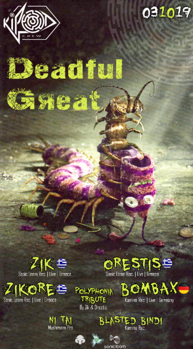 Party Flyer Kipod creW•DeadfuL GreaT 3 Oct '19, 22:00