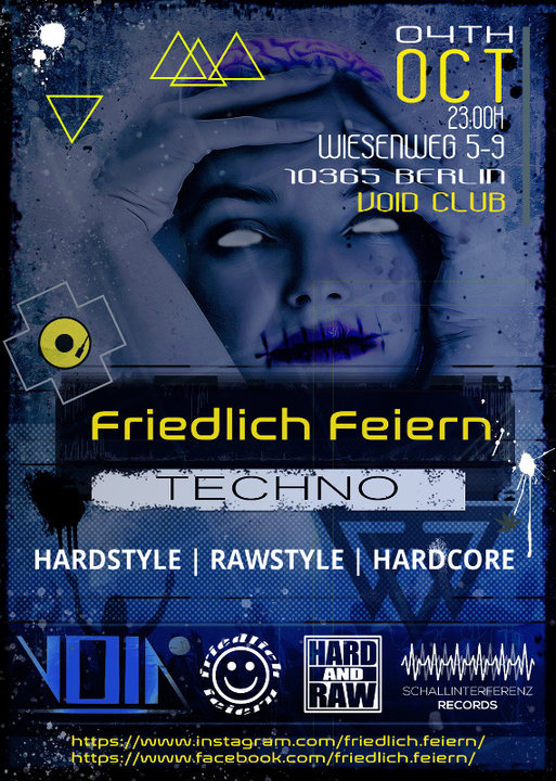 Party Flyer Friedlich Feiern 4 Oct '19, 23:00