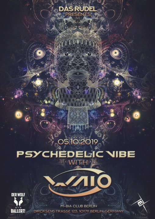 Party Flyer Psychedelic VIBE /w Waio / Psy,Prog & Techno 5 Oct '19, 23:00