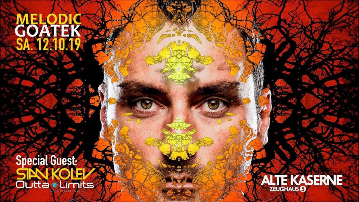 Party Flyer Melodic Goatek w/ Stan Kolev 12 Oct '19, 23:00