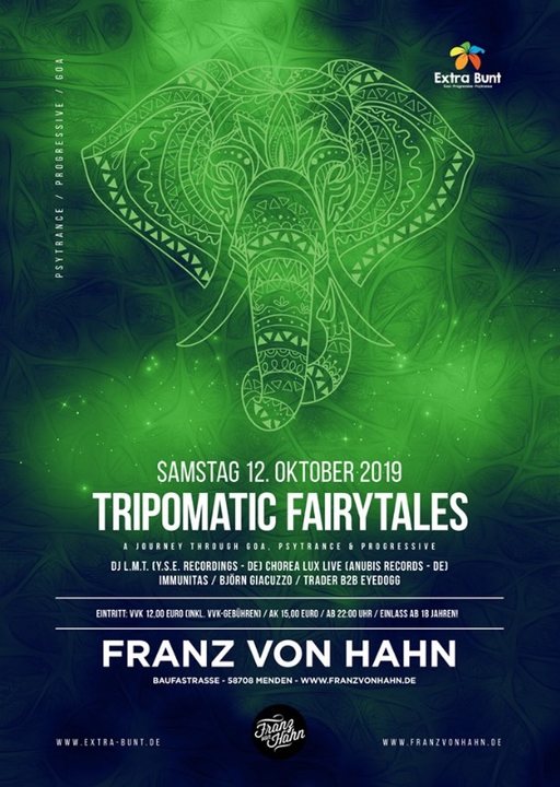 Tripomatic Fairytales #5 12 Oct '19, 22:00