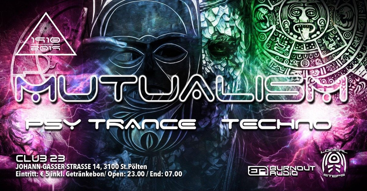Party Flyer MUTUALISM 19 Oct '19, 23:00