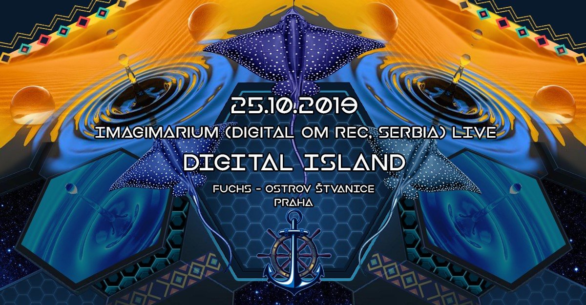 Party Flyer Digital Island II w. Imaginarium (Serbia) 25 Oct '19, 18:00