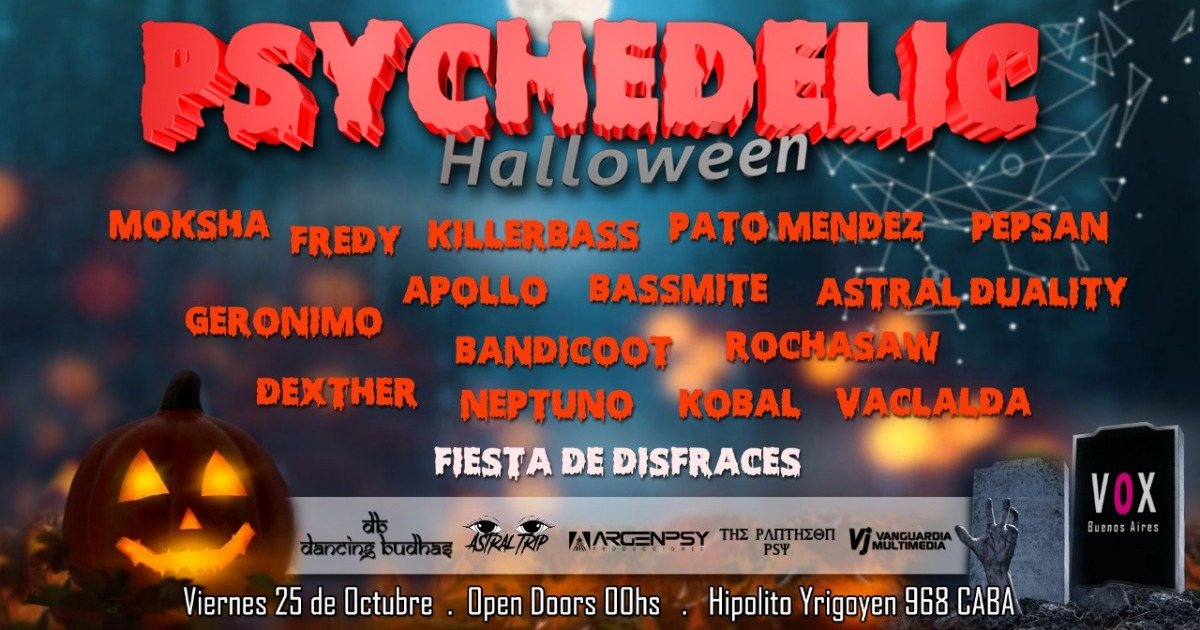 Psychedelic Halloween · 25 Oct 19, 23:30