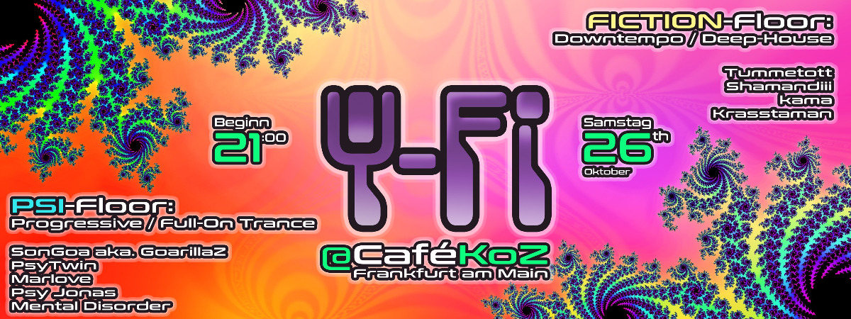 Ψ Psi-Fi Ψ (Eintritt frei*) · 26 Oct '19, 21:00