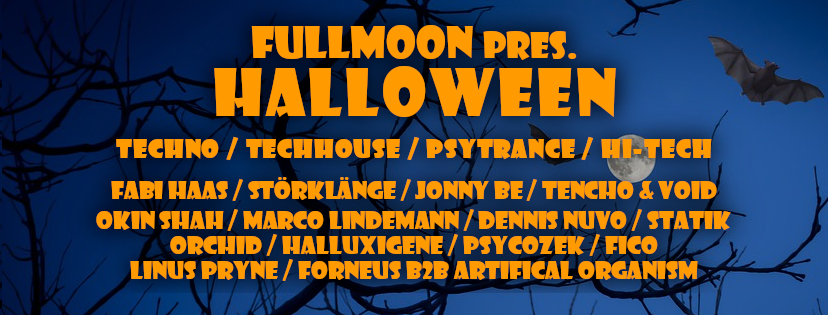 Full moon pres. Halloween · 31 Oct '19, 22:00