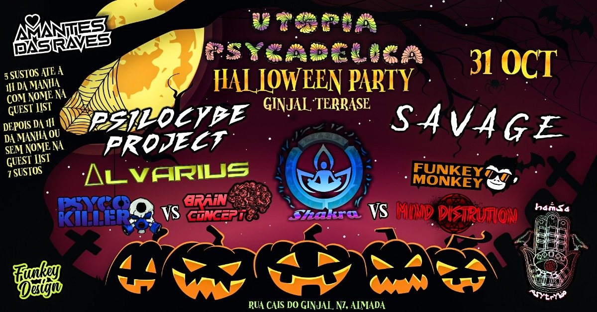 ॐHamsá PsyTrybo & Utopia Psycadelicaॐ Halloween Special Night ॐ · 31 Oct '19, 23:00