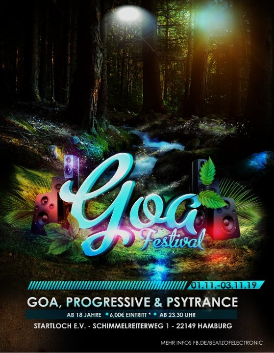 Party Flyer Beatz of Electronic - Goa Halloween Special 1 Nov '19, 23:30