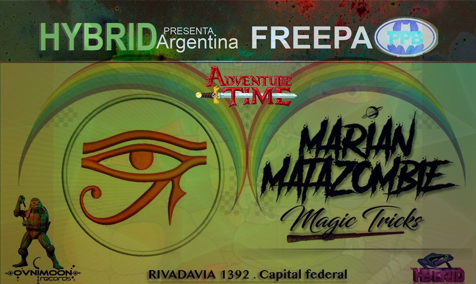 Party Flyer Free party at PPB // Psytrance night // Hybrid Argentina 1 Nov '19, 22:30