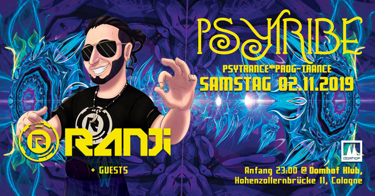 Party Flyer Psytribe mit Ranji 2 Nov '19, 23:00