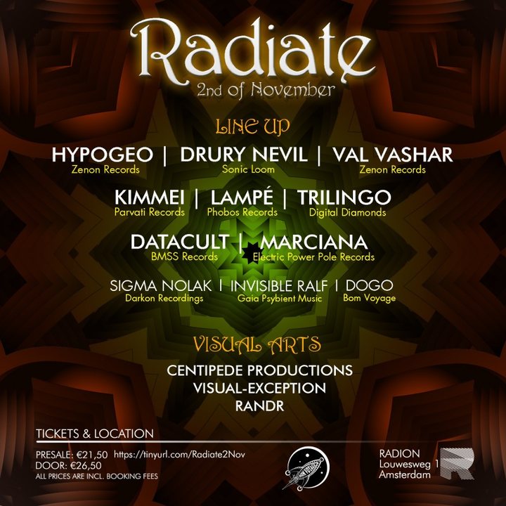 Radiate · 2 Nov 19, 23:00
