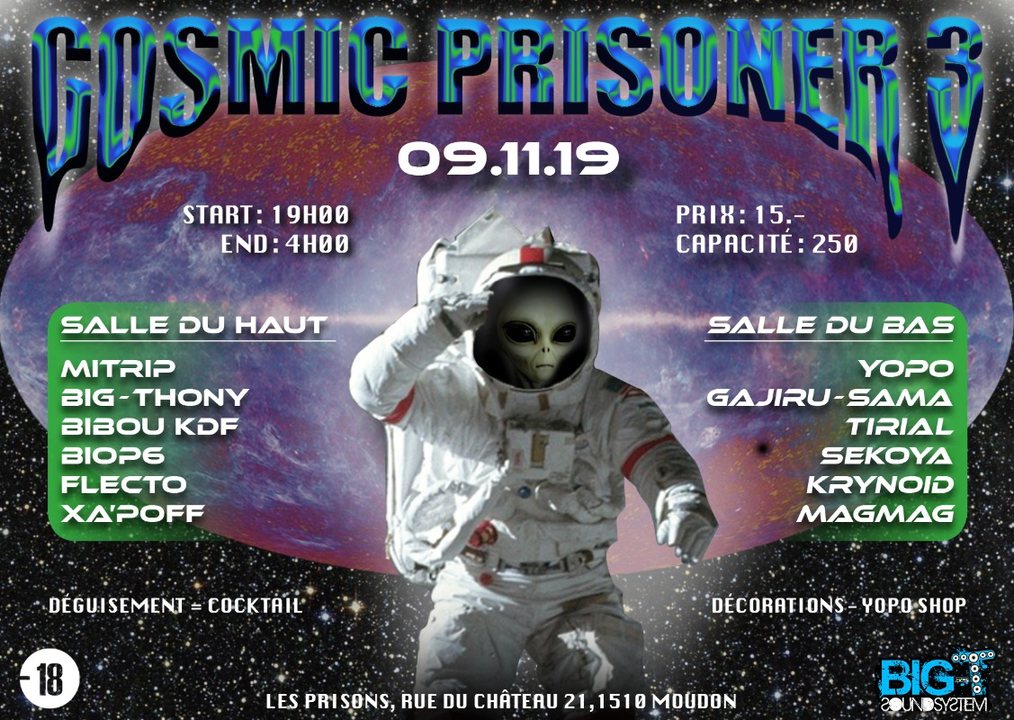 Cosmic Prisoner III · 9 Nov 19, 19:00