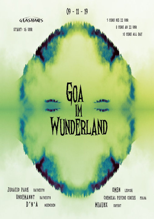 Party Flyer Goa im Wunderland 9 Nov '19, 16:00