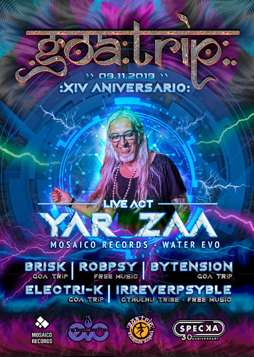 Party Flyer GOA TRIP - XIV Aniversario 9 Nov '19, 23:30
