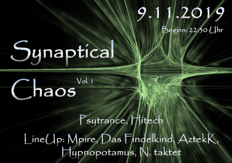 Party Flyer SynapticalChaos Vol. 1 9 Nov '19, 22:30