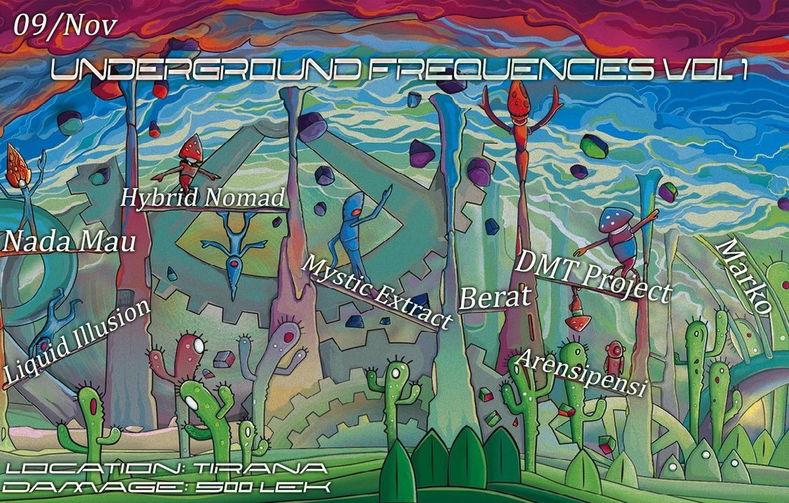 Party Flyer Underground Frequencies Vol 1 by DMT Project 9 Nov '19, 20:30