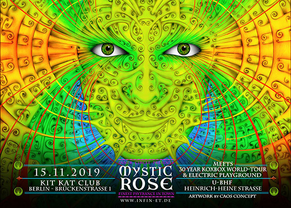Party Flyer The Mystic Rose meets 30 Year KOXBOX Tour & Electric Playground 15 Nov '19, 23:00