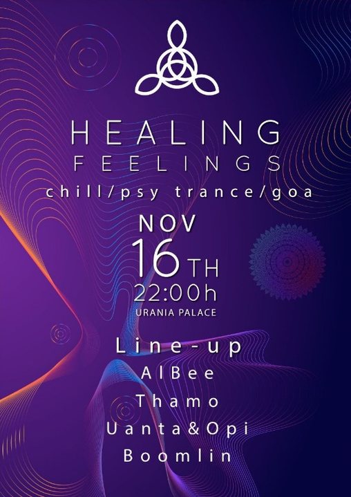 Party Flyer Healing Feelings 16 Nov '19, 22:00