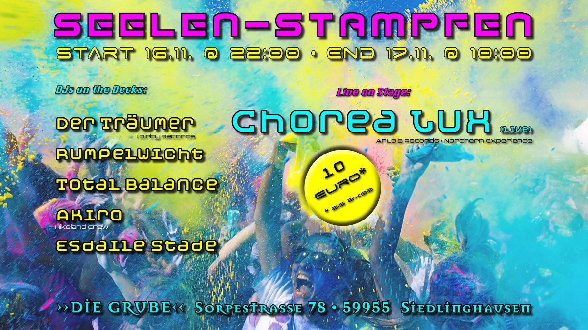 Party Flyer Seelen-Stampfen 16 Nov '19, 22:00