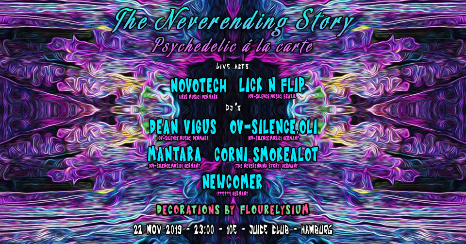 Party Flyer TNS: Psychedelic à la Carte (Novotech & Lick N Flip Live) 22 Nov '19, 23:00