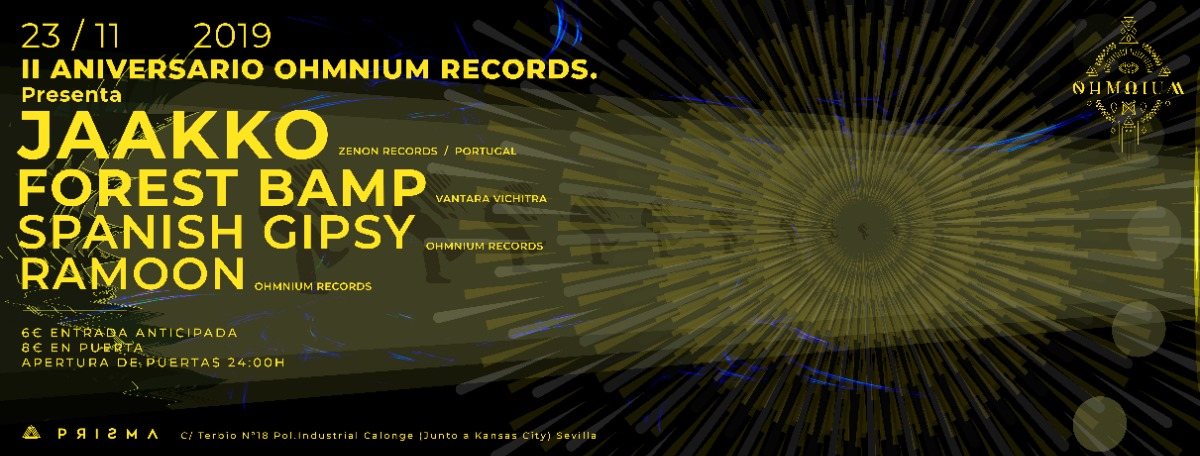 Ohmnium Records Anniversary : PRISMA INVITA 23 Nov '19, 23:30
