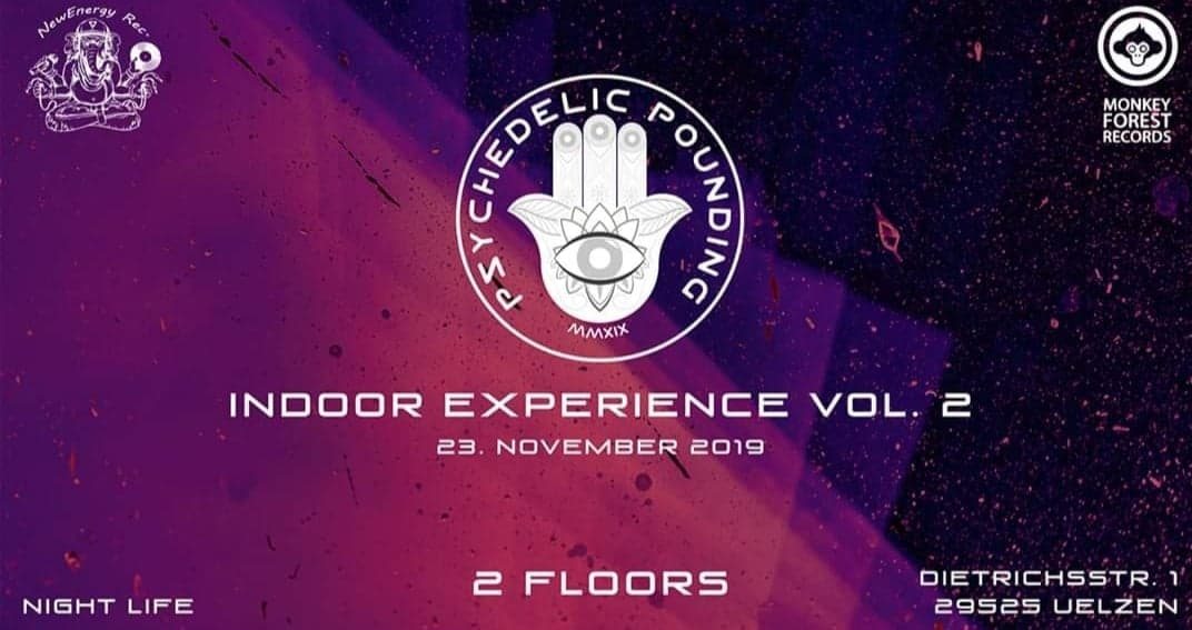 Party Flyer Psychedelic Pounding Indoor Eperience Vol. 2 23 Nov '19, 22:00