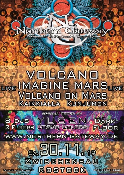 Northern Gateway - Volcano & Imagine Mars LIVE + extra Darkfloor 30 Nov '19, 23:00