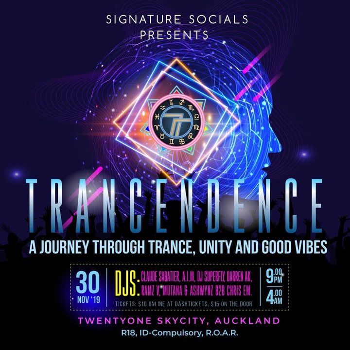 Tracendence Skycity · 30 Nov '19, 21:00