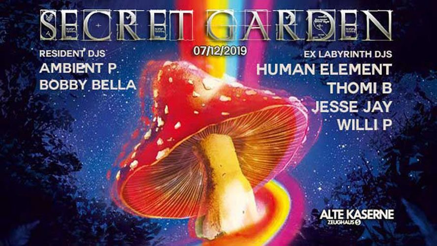 Party Flyer Secret Garden w/ EX Laby DJs 7 Dec '19, 23:00
