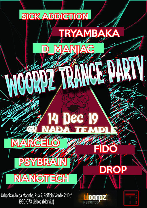 Party Flyer Woorpz Trance Party 14 Dec '19, 23:30