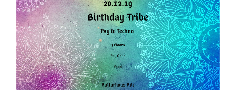 Party Flyer Birthday Tribe w/ Onero on 3 Floors 20 Dec '19, 23:00