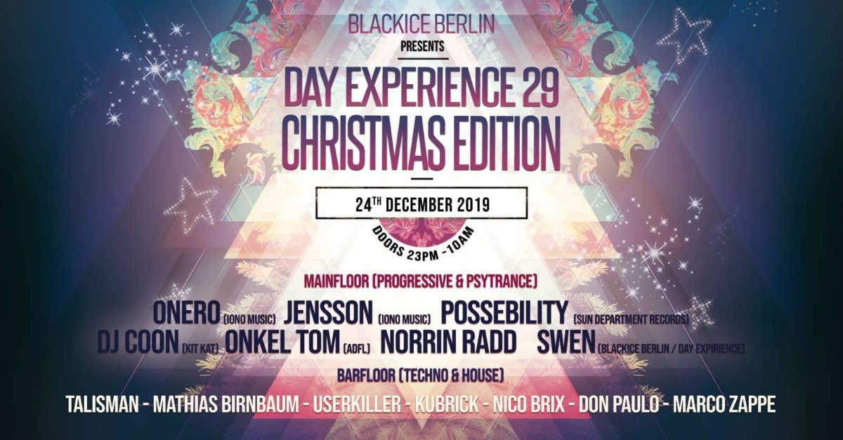 Day Experience 29 Christmas Edition · 24 Dec '19, 23:00
